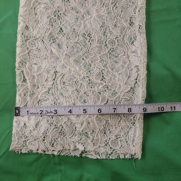 Rise Supply CO Women's 3 Jeans White Lace Mixed Straight Leg - Picture 5 of 10